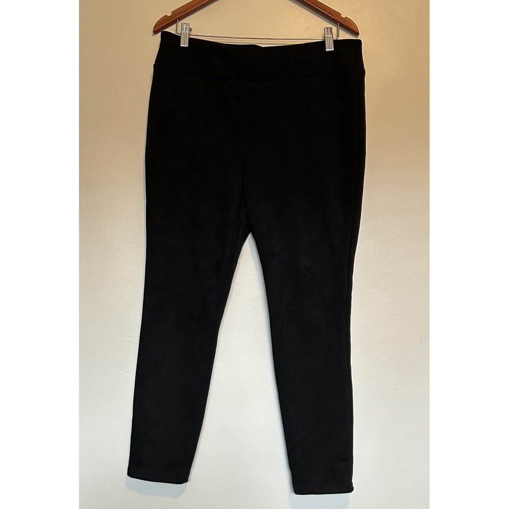 Pioneer Woman Pull On Faux Suede Black L